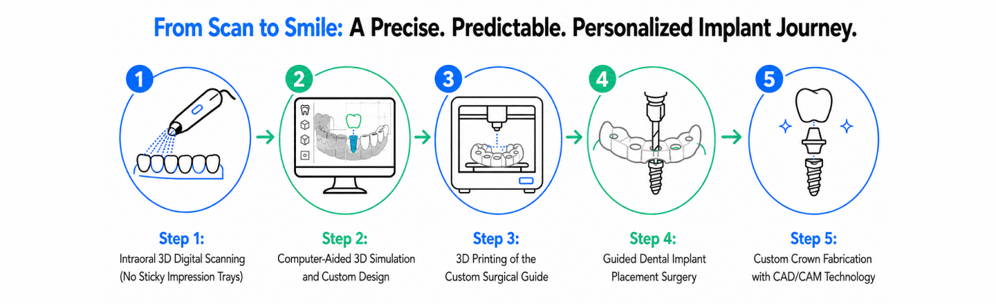 Step-by-Step Guide of Dental implants journey with digital dentistry