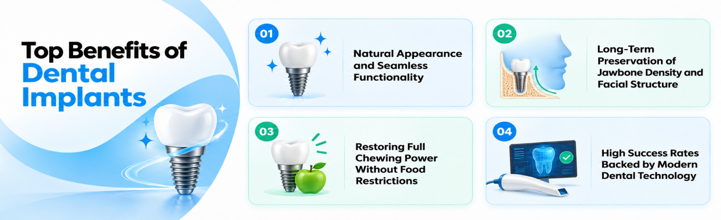 Top Benefits of Dental Implants