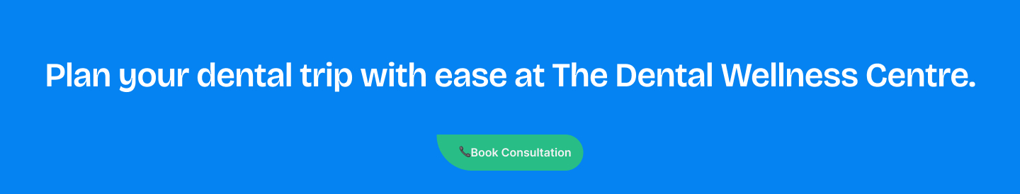 CTA - Plan your dental trip with ease at The Dental Wellness Centre.
